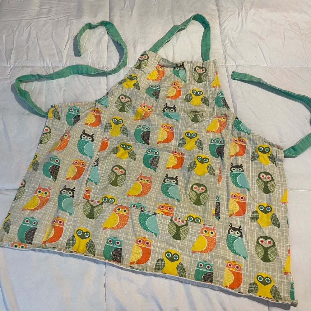 Kid’s ThinkKitchen Adjustable Owl Print Apron